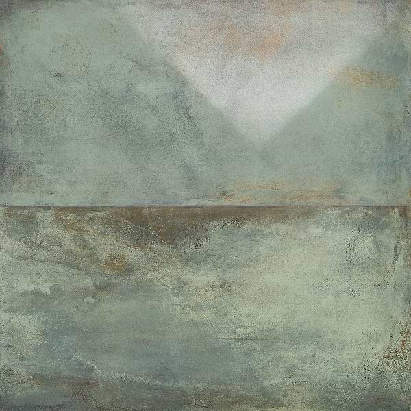 Sample-Angela Harris Flatiron Aquamarine Semi-Polished Porcelain Tile