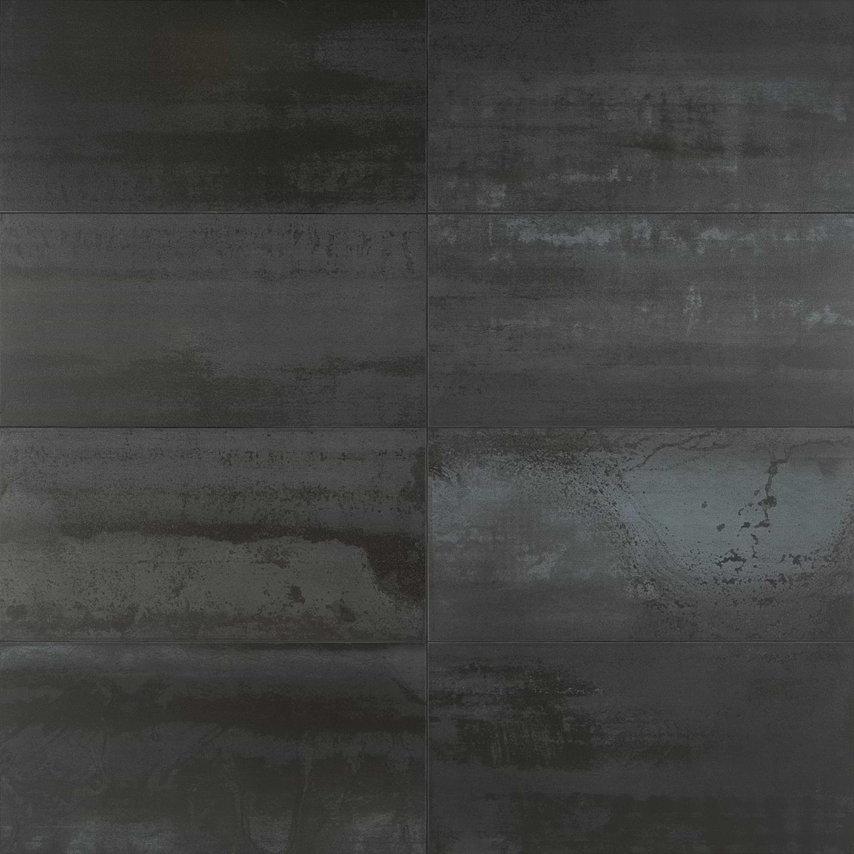 Hewlett Black Iron 12x24 Matte Porcelain Tile