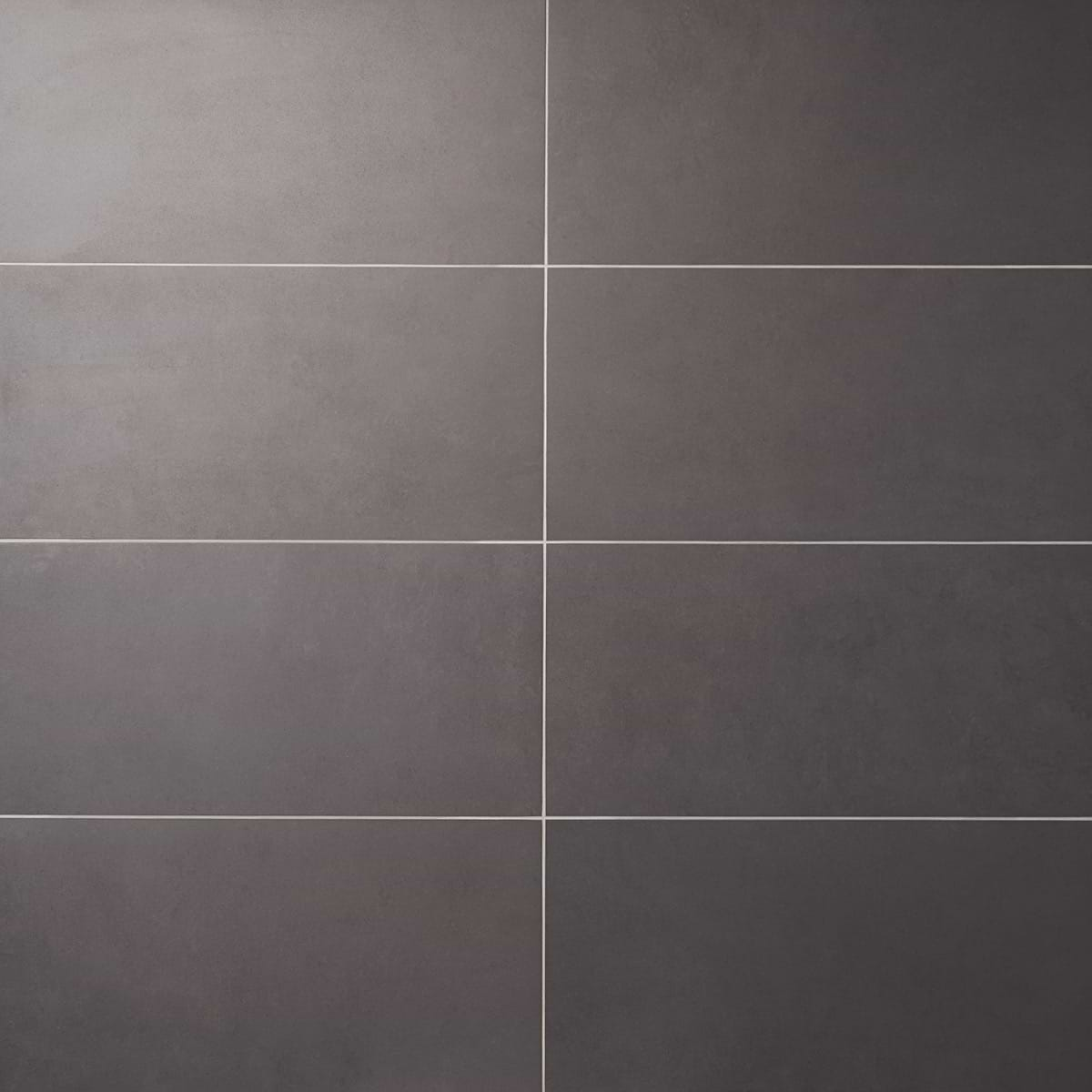 NewTech Antracite Gray 12x24 Double Loaded Matte Porcelain Tile