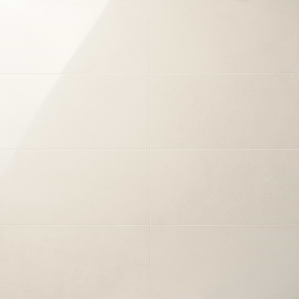 NewTech Bianco White 12x24 Double Loaded Polished Porcelain Tile