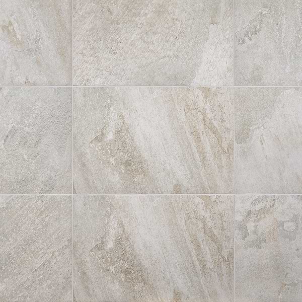 Shala Smoke White 18x26 Matte Porcelain Tile