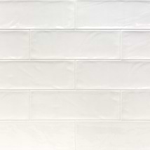 Santa Monica White 4x12 Polished Ceramic Tile