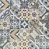 Santa Monica Warm Deco Multicolor 4X12 Polished Ceramic Tile; in Multicolored Ceramic; for Backsplash, Bathroom Wall, Kitchen Wall, Shower Wall, Wall Tile; in Style Ideas Beach, Farmhouse, Mediterranean, Traditional