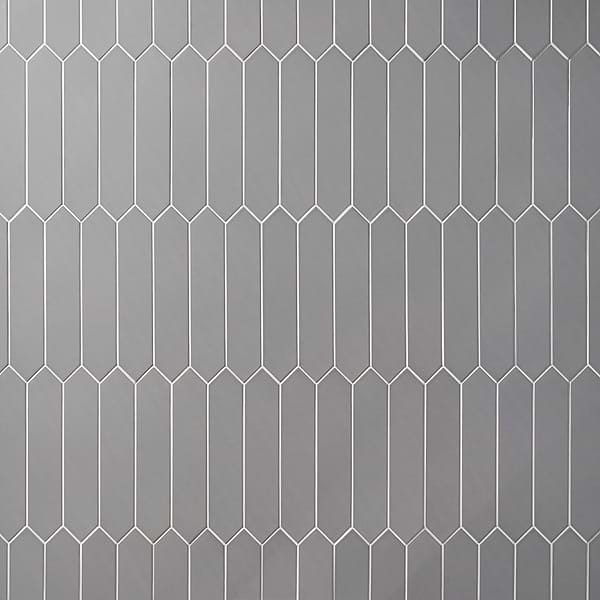 Kent Gray 3x12 Picket Polished Ceramic Wall Tile
