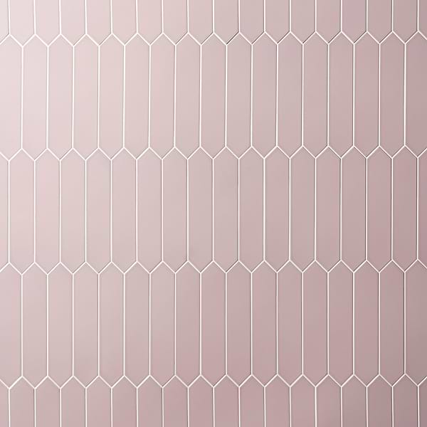 Kent Pink 3x12 Picket Polished Ceramic Wall Tile