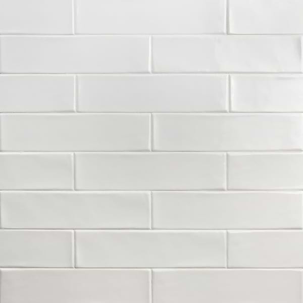 Manchester Bianco White 3x12 Polished Ceramic Subway Tile