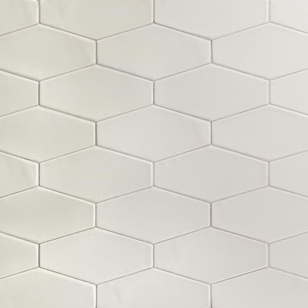 Manchester Dove Gray 4x8 Hexagon Glazed Ceramic Wall Tile