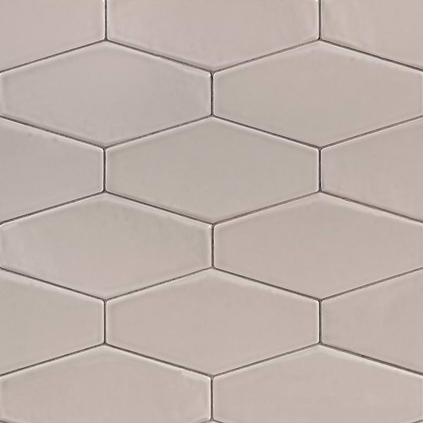 Manchester Taupe Beige 4x8 Hexagon Glazed Ceramic Wall Tile