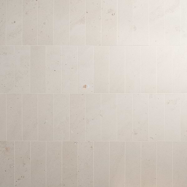 Piccoli Petite Avorio Cream 4x12 Terrazzo Look Matte Porcelain Tile