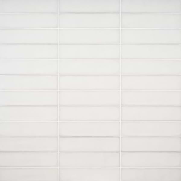 Stacy Garcia ArtBlock Bianco White 4x16 Matte Porcelain Tile