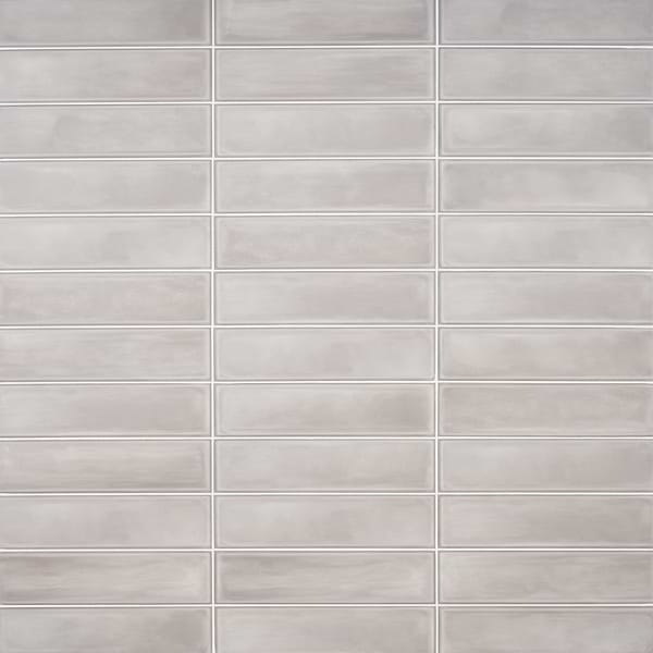 Stacy Garcia ArtBlock Grigio Gray 4x16 Matte Porcelain Tile