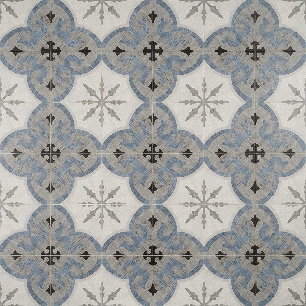 Delancey Briar Blue 8x8 Matte Porcelain Tile