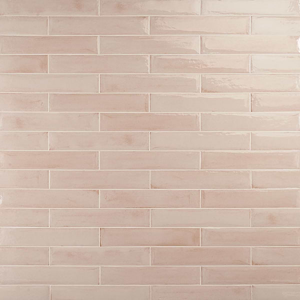 Paint Rosa Pink 3x16 Glossy Porcelain Subway Tile