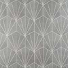 Pergola Beams Graphite 12.5" Hexagon Gray Matte Porcelain Tile