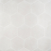 Pergola White 12.5" Hexagon Matte Porcelain Tile