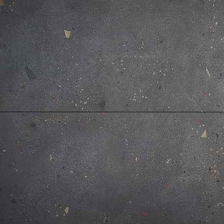 Kobe Cement Charcoal Gray 24x48 Terrazzo Look Matte Porcelain Tile