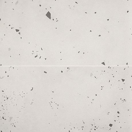 Kobe Cement Ice White 24x48 Terrazzo Look Matte Porcelain Tile