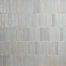 Impress Azur Blue 2x10 Handmade Matte Terracotta Tile