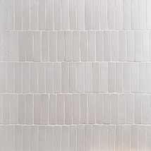Impress Blanco White 2x10 Handmade Matte Terracotta Tile