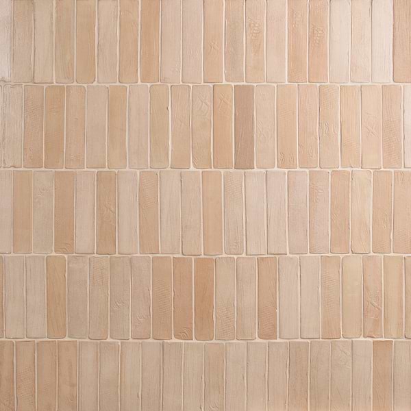 Impress Clay Terracotta 2x10 Handmade Matte Terracotta Tile