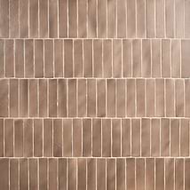 Impress Taupe Brown 2x10 Handmade Matte Terracotta Tile