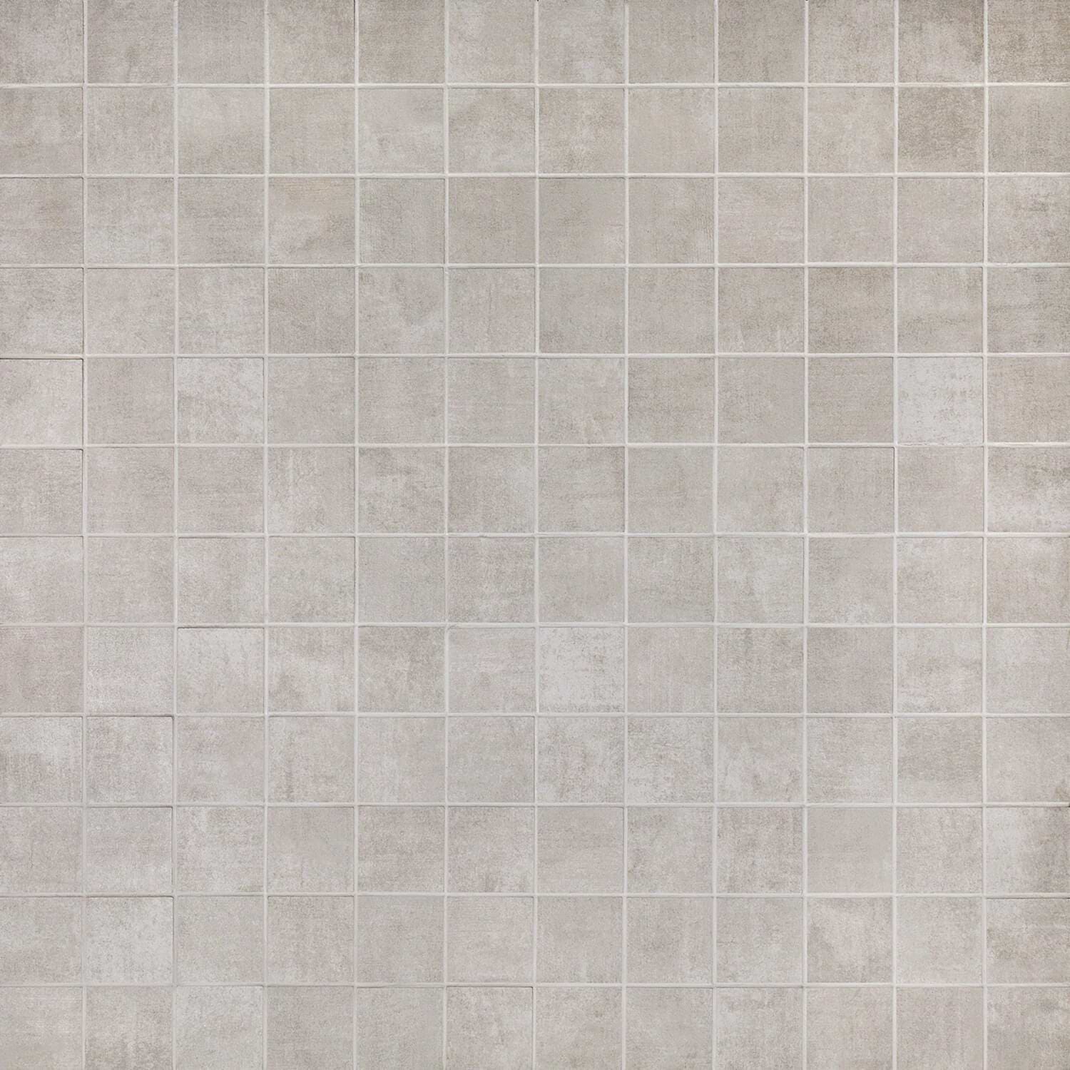 Basic Cement Silver 2x2 Matte Porcelain Mosaic Tile