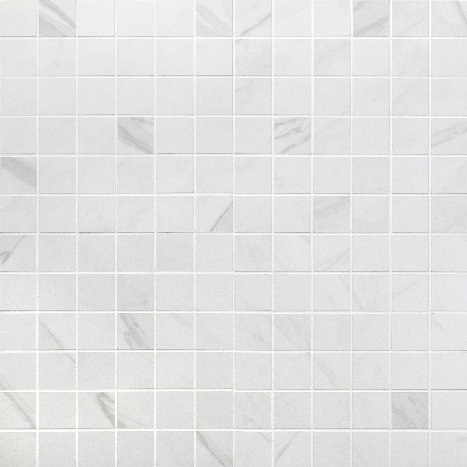 Basic Marble Bianco White 2x2 Matte Porcelain Mosaic Tile