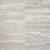 Basic Travertine Silver 12x24 Matte Porcelain Tile; in Gray + Silver Porcelain; for Backsplash, Bathroom Floor, Bathroom Wall, Commercial Floor, Floor Tile, Kitchen Floor, Kitchen Wall, Outdoor Wall, Pool Tile, Shower Floor, Shower Wall, Wall Tile; in Style Ideas Classic, Contemporary, Craftsman, Industrial, Modern, Transitional