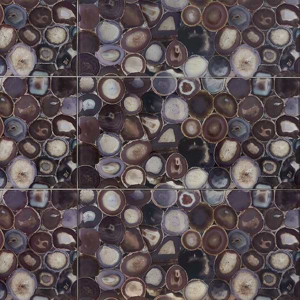Agate Glass Wisteria Purple 18x36 Polished Glass Tile