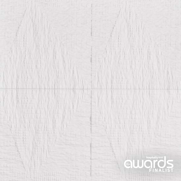 Bansu Carved White Thassos 16x16 Textured Honed Marble Tile