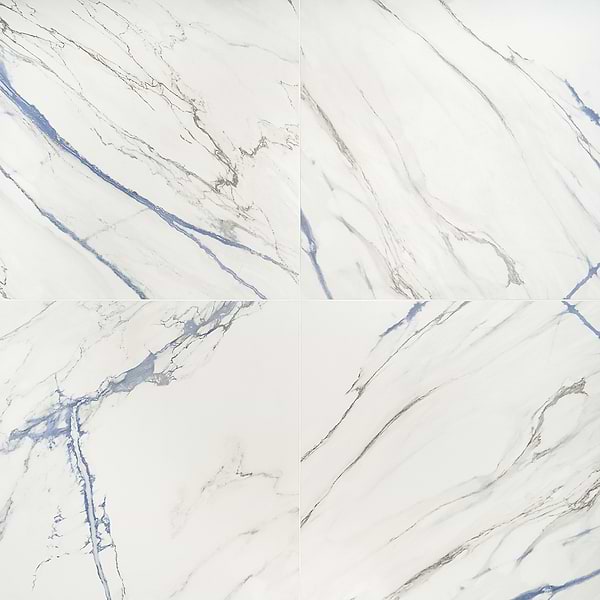 Calacatta Azur 24x24 Matte Porcelain Tile 