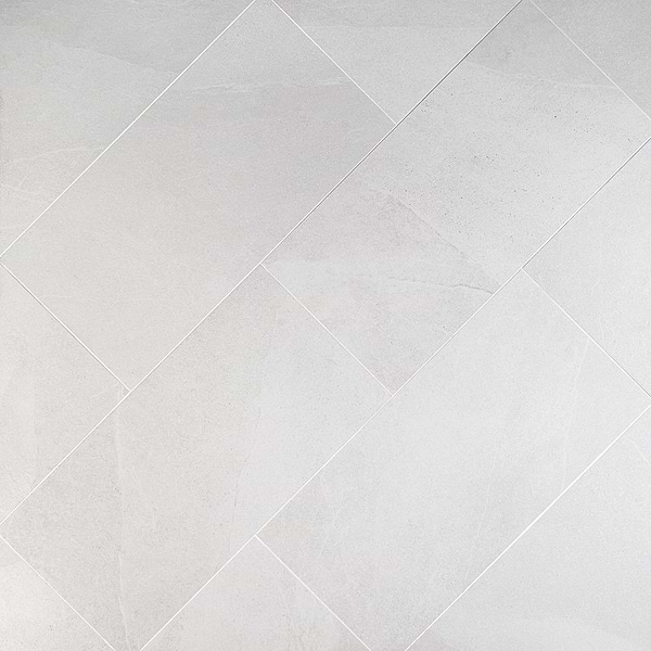 Fordham Bianco 12x24 White Matte Porcelain Floor and Wall Tile