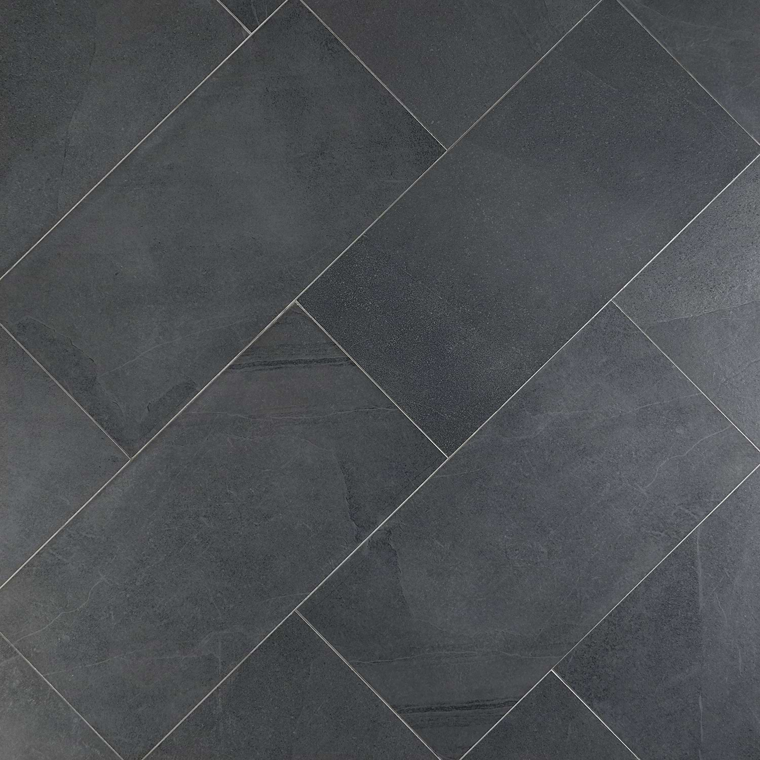 Fordham Nero 12x24 Black Matte Porcelain Floor and Wall Tile