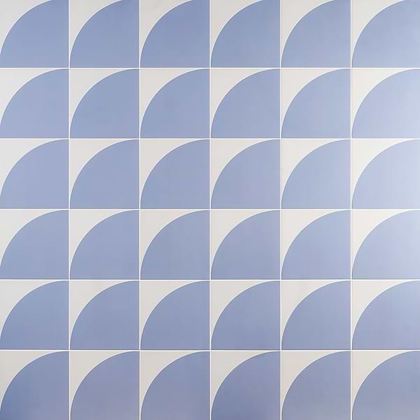 Stacy Garcia Maddox Deco Floor Azul 8x8 Matte Porcelain Tile