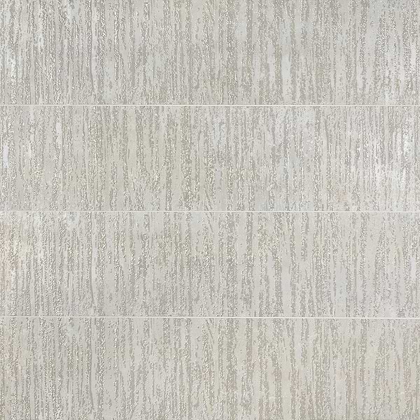 Twilight Deco Silver 12x48 Metal Look Porcelain Matte Wall Tile