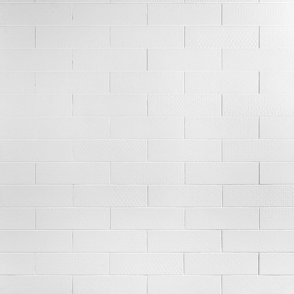 Tessuto White 4x12 Porcelain Matte Subway Tile for Wall & Floor