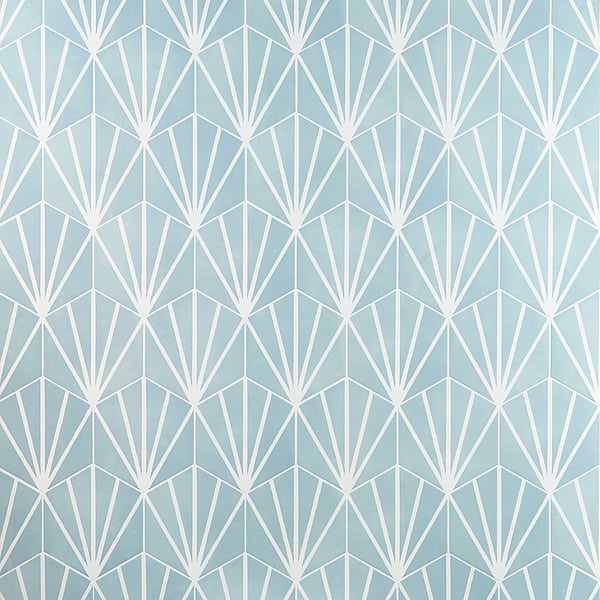 HexArt Deco Turquoise 8" Hexagon Matte Porcelain Tile