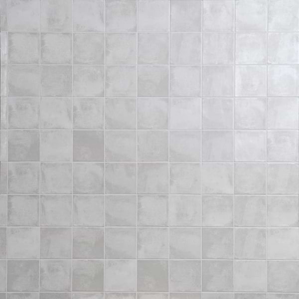 Paula Purroy Talia Cotton White 5x5 Matte Ceramic Tile