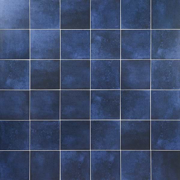 Art Geo by Elizabeth Sutton Blue 8x8 Matte Porcelain Tile