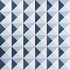 Art Geo by Elizabeth Sutton Cement Deco Blue 8x8 Matte Porcelain Tile