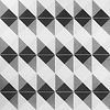 Art Geo by Elizabeth Sutton Cement Deco Charcoal Gray 8x8 Matte Porcelain Tile: Pattern 3