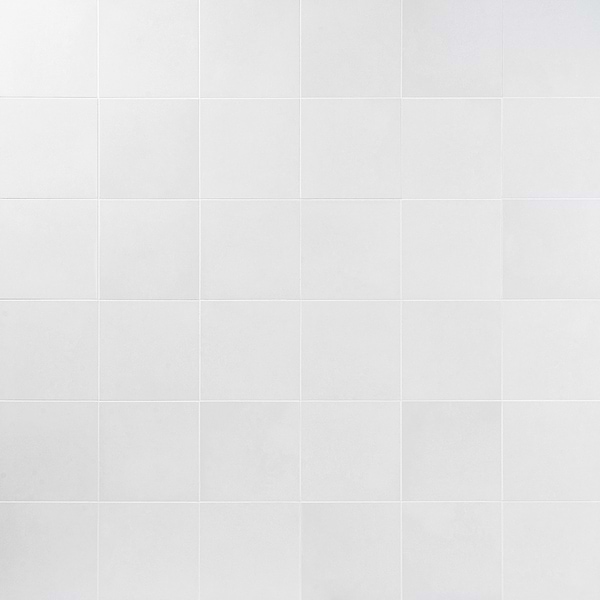 Art Geo by Elizabeth Sutton Cement White 8x8 Matte Porcelain Tile