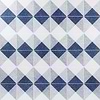 Art Geo by Elizabeth Sutton Terrazzo Deco Blue 8x8 Matte Porcelain Tile: Pattern 3
