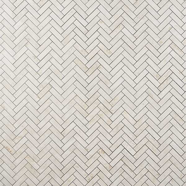Portrait Ivory 1x4 Herringbone Matte Porcelain Mosaic Tile