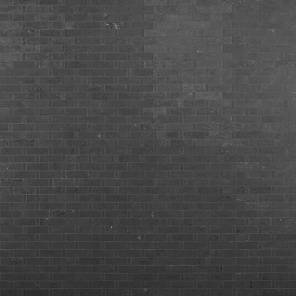 Portrait Black Gold 1x3 Weave Matte Porcelain Mosaic Tile