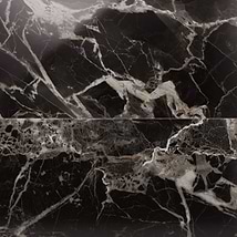 Marfino Black Gold 24x48 Marble Look Polished Porcelain Tile