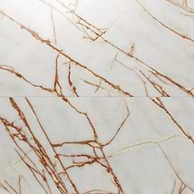 Marfino Bianco Imperiale White 24x48 Marble Look Polished Porcelain Tile