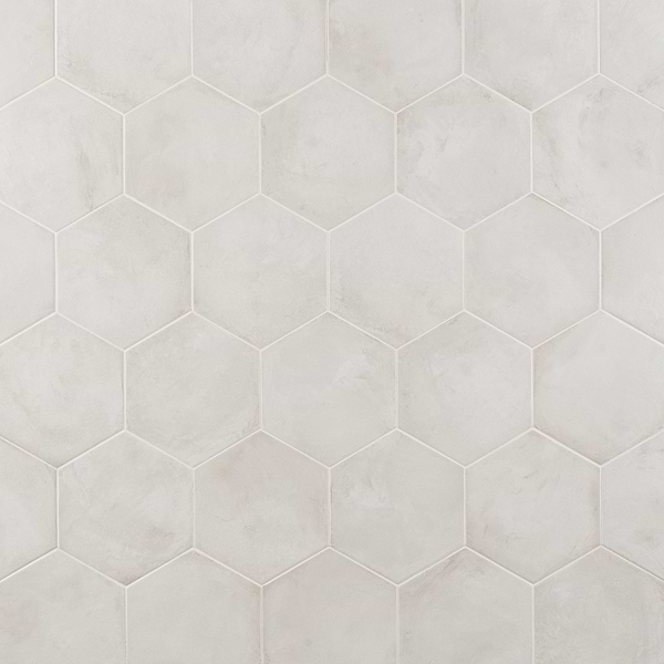 Ava Bianco 8" Hexagon Matte Porcelain Tile