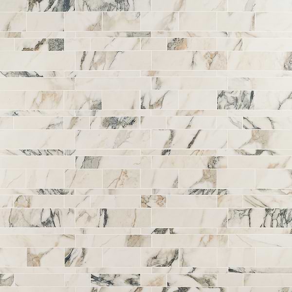 DreamStone Calacatta Rustico Railroad Matte Porcelain Mosaic