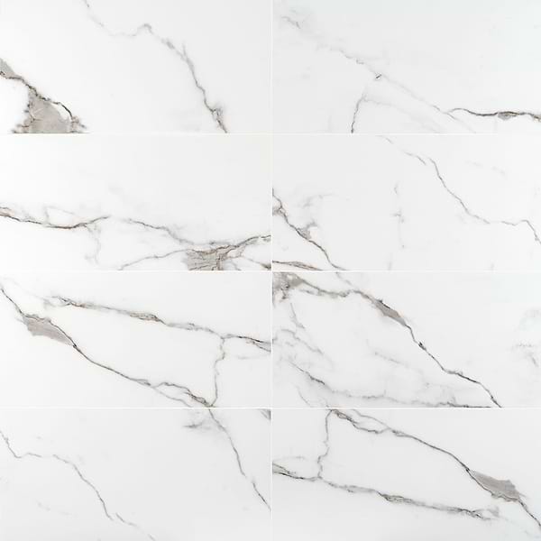 DreamStone Statuario Valley 12x24 Polished Porcelain Tile